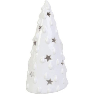 Lampion Choinka Ceramiczna Ozdoba Świąteczna Tealight