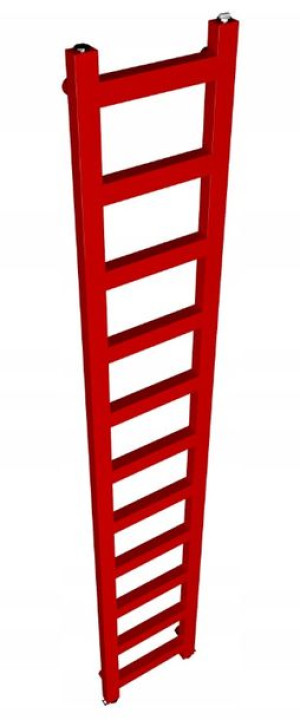 Grzejnik Łazienkowy Drabinka 770x250 Czerwony