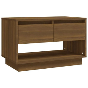 Szafka pod TV, brązowy dąb, 70x41x44 cm, płyta wiórowa