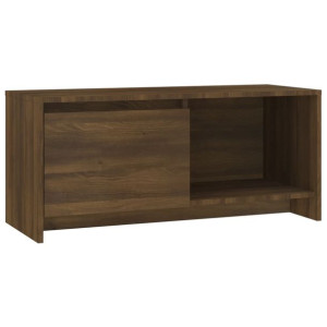 Szafka pod TV, brązowy dąb, 90x35x40 cm, płyta wiórowa