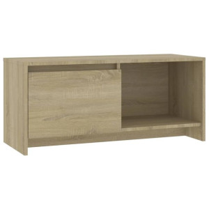 Szafka pod TV, dąb sonoma, 90x35x40 cm, płyta wiórowa