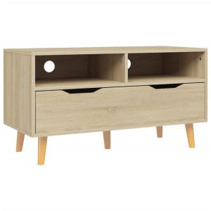 Szafka pod TV, dąb sonoma, 90x40x48,5 cm, płyta wiórowa
