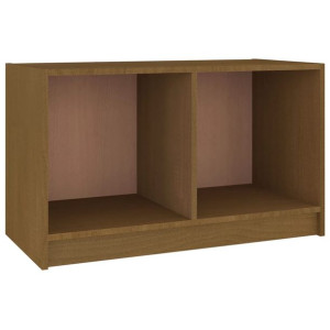 Szafka pod TV, miodowy brąz, 70x33x42 cm, drewno sosnowe