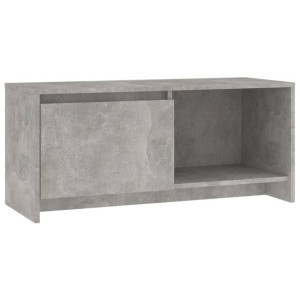 Szafka pod TV, szarość betonu, 90x35x40 cm, płyta wiórowa