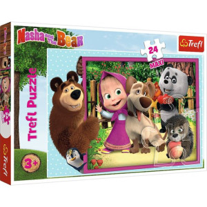 Puzzle 24-Maxi Masza i Niedźwiedź 14301 TREFL