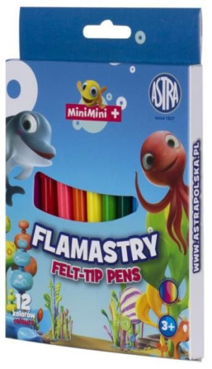 Flamastry 12 kolorów - Mini Mini 314121004