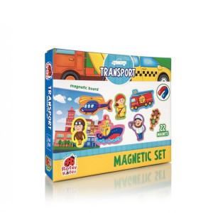 Puzzle magnetyczne "Pojazdy" z tablicą RK2090-04