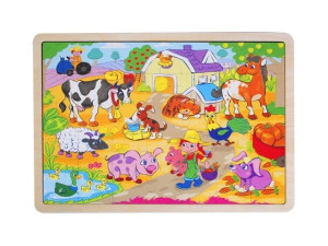 Brimarex Puzzle drewniane Wieś
