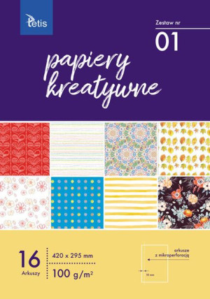 Papier kreatywny A3 zestaw nr 01 TETIS
