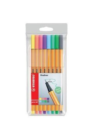 Cienkopis STABILO point 88 pastel etui 8 szt.
