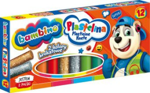 Plastelina 12kol Bambino p10 MAJEWSKI/cena za 1szt.
