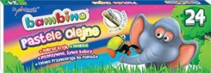 Pastele olejne 24kol. bambino MAJEWSKI