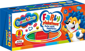 Farby plakatowe 8kol 20ml MAJEWSKI