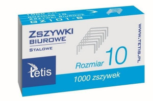 Zszywki biurowe 10 p10. TETIS