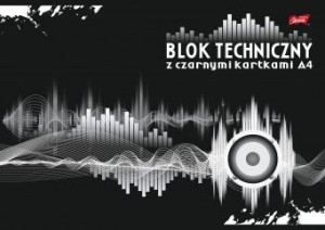 Blok techniczny A4 10k z czarnymi kartkami p10 MAJEWSKI cena za 1szt.