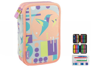 Piórnik 2 poziomowy z wyposażeniem Sugar Colibri 081264 SCL MILAN