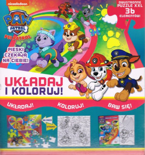 Książka Układaj i koloruj. Pieski czekają na Ciebie! Psi Patrol