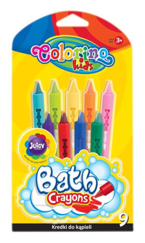 Kredki do kąpieli 9kol COLORINO 38973