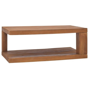 Stolik kawowy, 90 x 50 x 35 cm, lite drewno tekowe