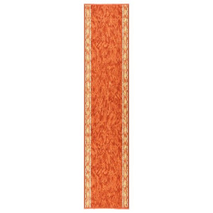 Bieżnik dywanowy, terakotowy, 100x450 cm, antypoślizgowy