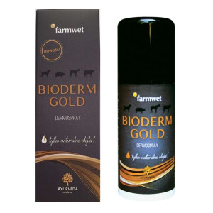 Farmwet Bioderm Gold Spray Do Pielęgnacji Skóry Zwierząt 100 ml