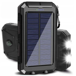 Mocny Powerbank Solarny 20000 Mah Usb Pancerny