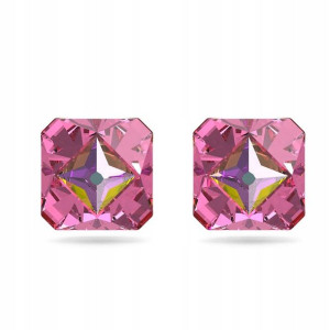 SWAROVSKI -Kolczyki sztyftowe Chroma Stud Pink GOS