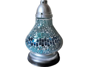 Znicz znicze lampion KARAFA MAŁA TURKUS+WKŁAD