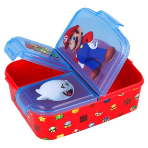 Lunchbox - Duża dzielona śniadaniówka SUPER MARIO