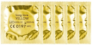 Pięć Żółtych Prezerwatyw Amor Yellow