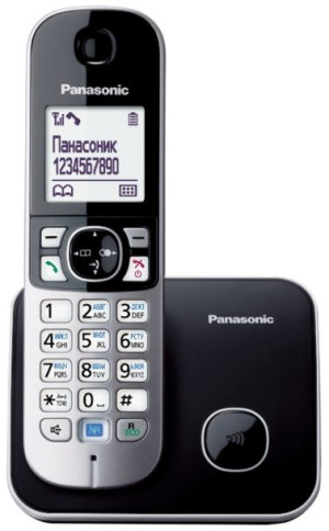 Telefon stacjonarny Panasonic KX-TG6811 PDB (kolor czarny, kolor srebrny)