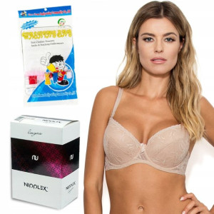 Biustonosz push up Tatiana Nipplex beżowy 80C