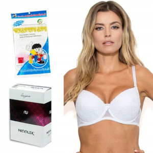 Biustonosz push up Tatiana Nipplex biały 70F