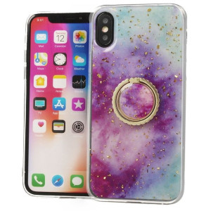 Etui Xiaomi Redmi 8a Marble Ring Fioletowo-niebieskie