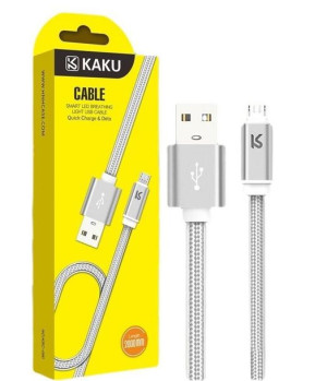 Kabel Micro Usb 2.8a 2m Szybkie Ładowanie Kaku (ksc-090) Szary