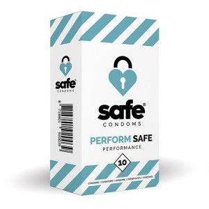 Safe - Condoms Perform Safe Performance (10 Pcs)