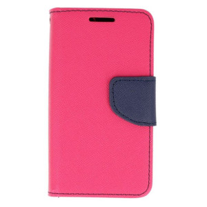 Etui Portfel Fancy Samsung A8+ 2018 Różowe