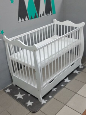 Łóżeczko Niemowlęce Z Szufladą Gabi+ Materac