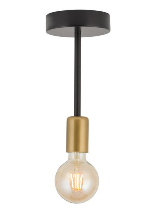Sigma Plafon Loftowy Czarno-złoty Gino 1 32376