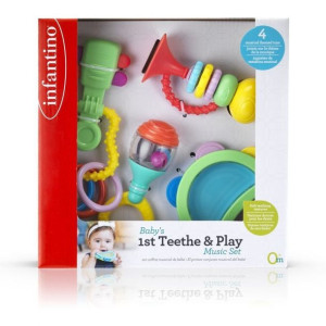 Infantino Zestaw Pierwszych Zabawek 4 Elementy