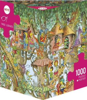 Puzzle 1000 Elementów Domki Na Drzewie