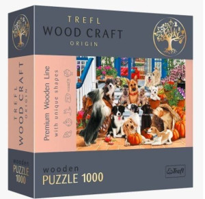 Gra Puzzle Drewniane 1000 Elementów Psia Przyjaźń