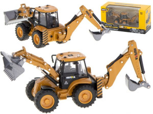 Koparka Ładowarka Spychacz Z Łyżką Model Z Metalu Die-cast H-toys 1704 1:50