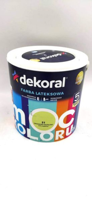 PPG MOC KOLORU groszkowy pastelowy 2,5L