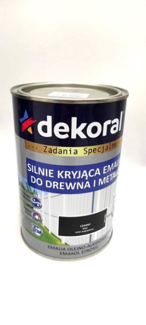 PPG EMAKOL STRONG czarny matowy 0,9L