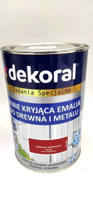 PPG EMAKOL STRONG czerwony karminowy 0,9L