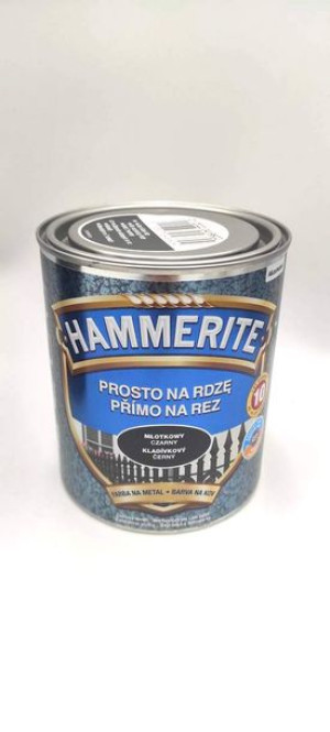 AKZO HAMMERITE Młotkowy Czarny 0,7L