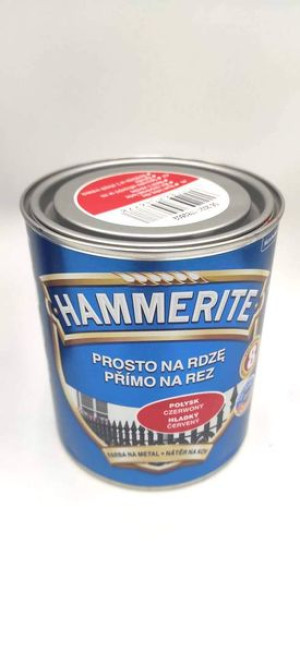 AKZO HAMMERITE Połysk Czerwony  0,7L