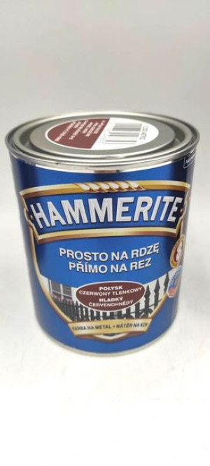 AKZO HAMMERITE Połysk Czerwony Tlenkowy  0,7L