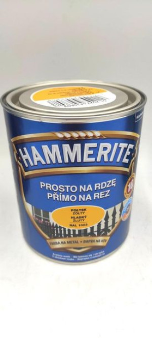 AKZO HAMMERITE Połysk Żółty  0,7L
